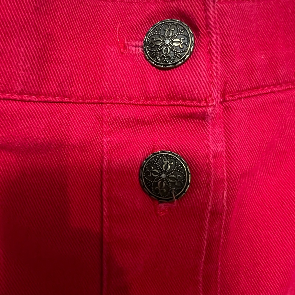 Vintage River Ridge Trading Co Red Button Front Maxi Skirt - Picture 3 of 11